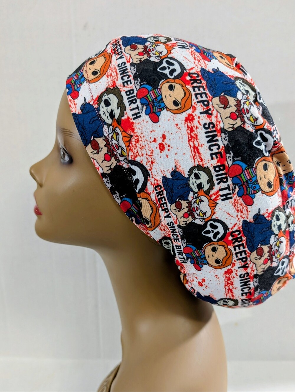 Halloween, Horror, Euro Style Scrub Cap, Scrub Cap, Chemo Hat
